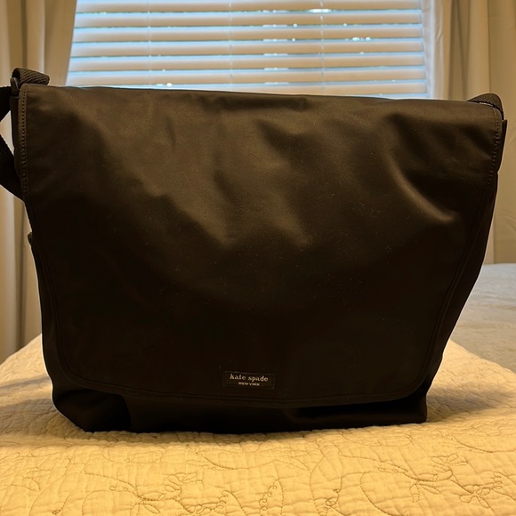 Kate Spade Messenger Bag, Nylon, Black - Picture 1 of 5